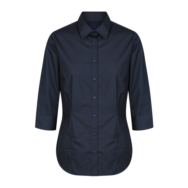 Women's Premium Poplin Business Shirt - 3/4 Sleeve Thumbnail