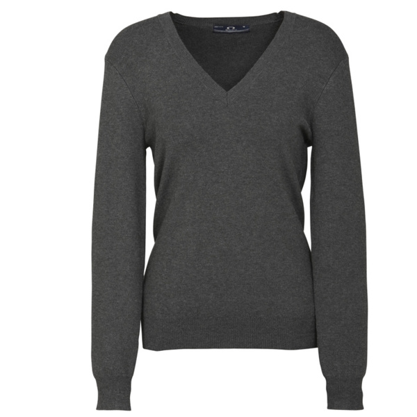 Womens V-Neck Knit Pullover Thumbnail